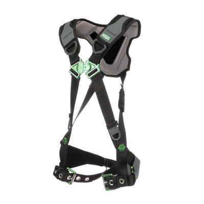 MSA V-FLEX Harness w/Back D-Ring - Tongue Buckle Leg Straps - Standard - 10239984