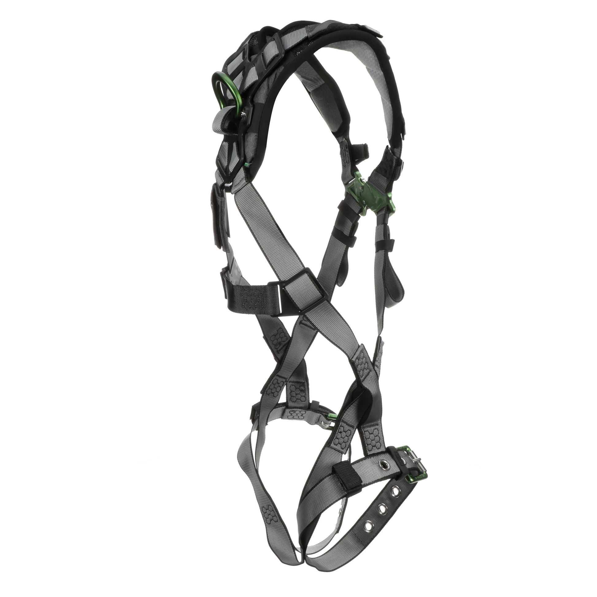 MSA V-FIT Harness w/Back D-Ring - Tongue Buckle Leg Straps - Shoulder Padding - Extra Large - 10194890