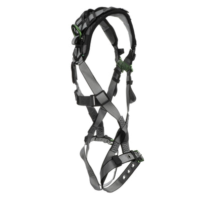 MSA V-FIT Harness w/Back D-Ring - Tongue Buckle Leg Straps - Shoulder Padding - Extra Large - 10194890