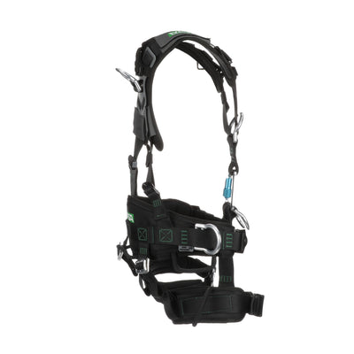 MSA Gravity Suspension Harness w/Back, Front, Belly, & Side D-Rings - Lumbar, Shoulder & Leg Padding - Medium - 10150457