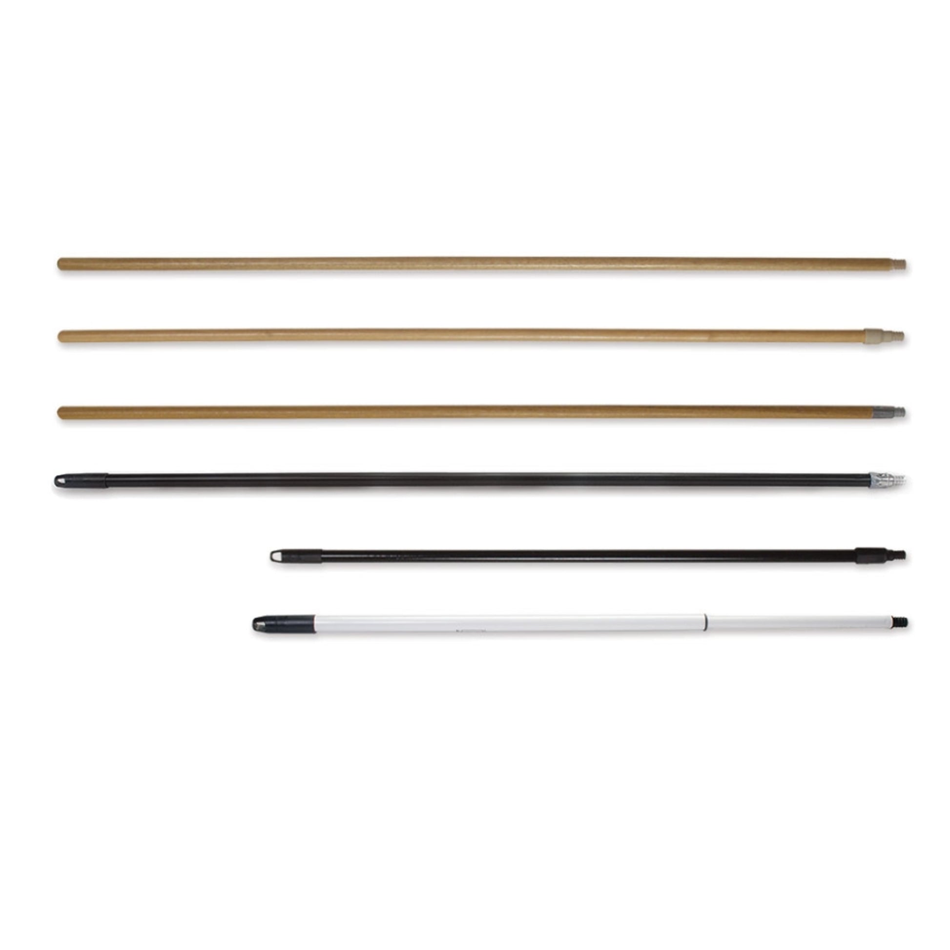 Malish 60" Metal Tip Threaded Wood Handle - 660060