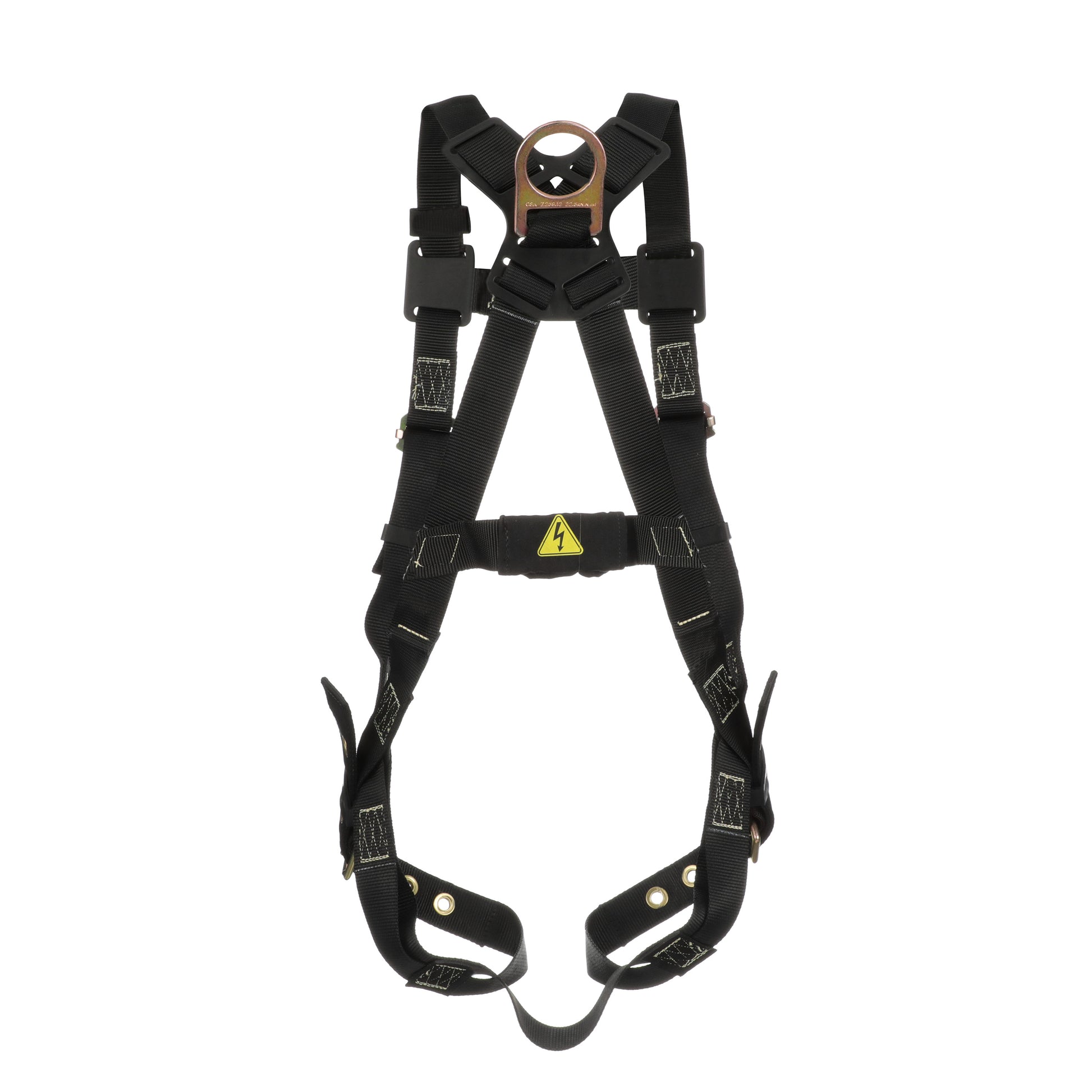 MSA Workman Arc Flash Vest-Style Harness w/Back D-Ring - Qwik-Fit leg straps - Standard (STD) - 10152652