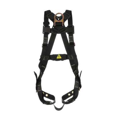 MSA Workman Arc Flash Vest-Style Harness w/Back D-Ring - Qwik-Fit leg straps - Standard (STD) - 10152652