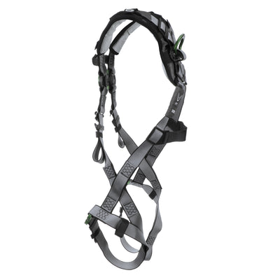 MSA V-FIT Harness w/Back & Front D-Rings - Quick-Connect Leg Straps - Shoulder Padding - Standard - 10194656