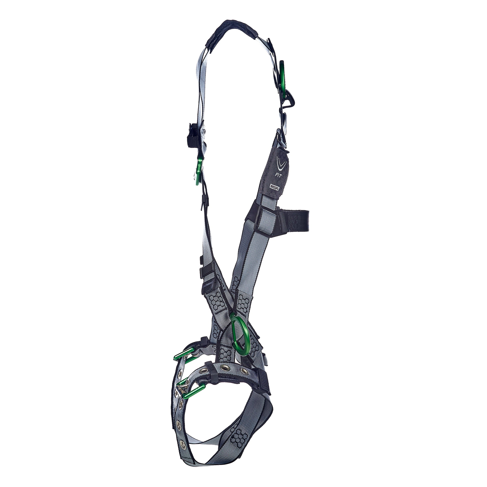 MSA V-FIT Harness w/Back & Side D-Rings - Tongue Buckle Leg Straps - Standard - 10195110