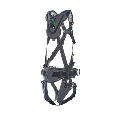 MSA V-FLEX Construction Harness w/Back, Front & Side D-Rings - Quick Connect Leg Straps - Standard - 10211343