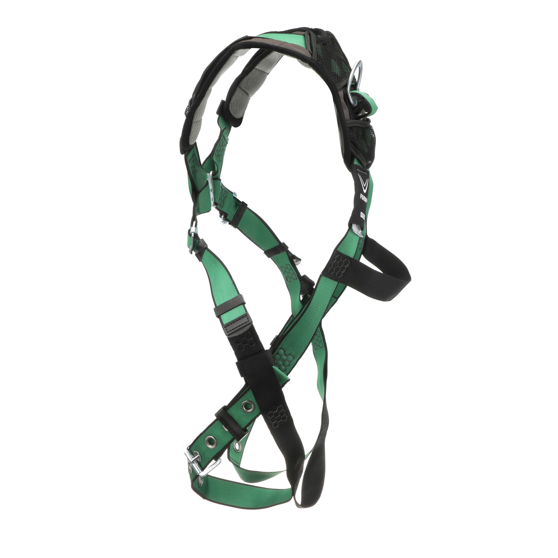 MSA V-FORM+ Harness w/Back & Front D-Rings - Tongue Buckle Leg Straps - Extra Small - 10206092