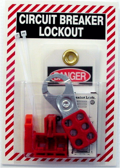 CIRCUIT BREAKER LOCKOUT CENTER includes: 2- LT-108 tags with