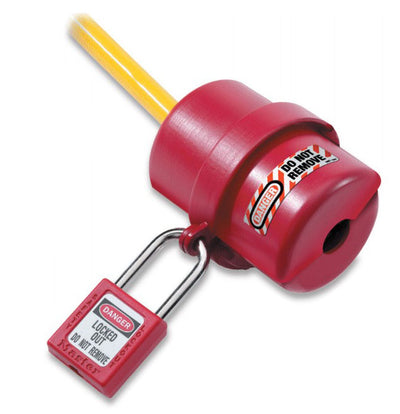 MASTER LOCK ELECTRICAL LOCK OUT- ROTATING ELECTRICAL PLUG LOCK OUT 110 AND 220 VOLT PLUG