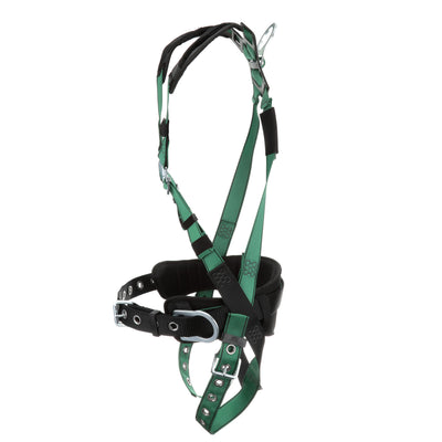 MSA V-FORM Construction Harness w/Back & Side D-Rings - Tongue Buckle Leg Straps - Shoulder Padding - Super Extra Large - 10197366