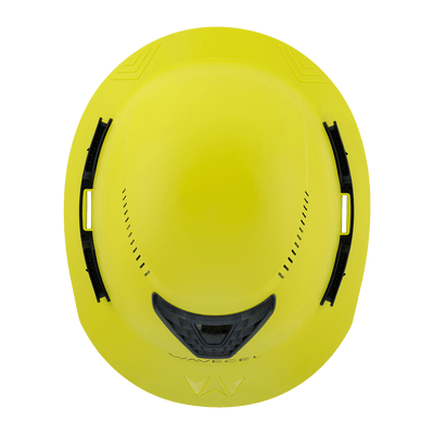 Hardknock Resolve - Full Brim - Class C - Type 2 Safety Helmet - Vented - Yellow - 100-0-730