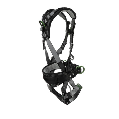 MSA V-FIT Construction Harness w/Back & Side D-Rings - Quick-Connect Leg Straps - Shoulder & Leg Padding - Extra Small - 10195164