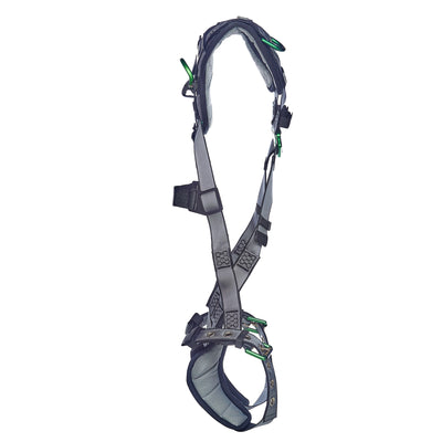 MSA V-FIT Harness w/Back & Shoulder D-Rings - Tongue Buckle Leg Straps - Shoulder & Leg Padding - Super Extra Large - 10195030