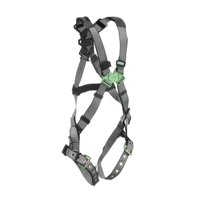 MSA V-FIT Harness w/Back D-Ring - Tongue Buckle Leg Straps - Standard - 10195092