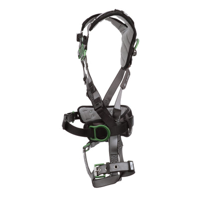 MSA V-FIT Construction Harness w/Back & Side D-Rings - Tongue Buckle Leg Straps - Shoulder Padding - Extra Small - 10195148