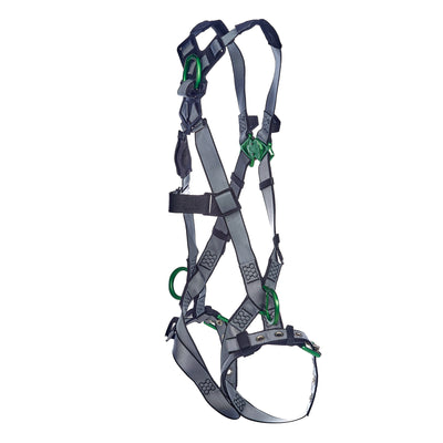 MSA V-FIT Harness w/Back & Side D-Rings - Tongue Buckle Leg Straps - Extra Large - 10195111