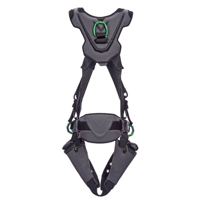 MSA V-FLEX Construction Harness w/Back & Side D-Rings - Tongue Buckle Leg Straps - Extra Small - 10211328