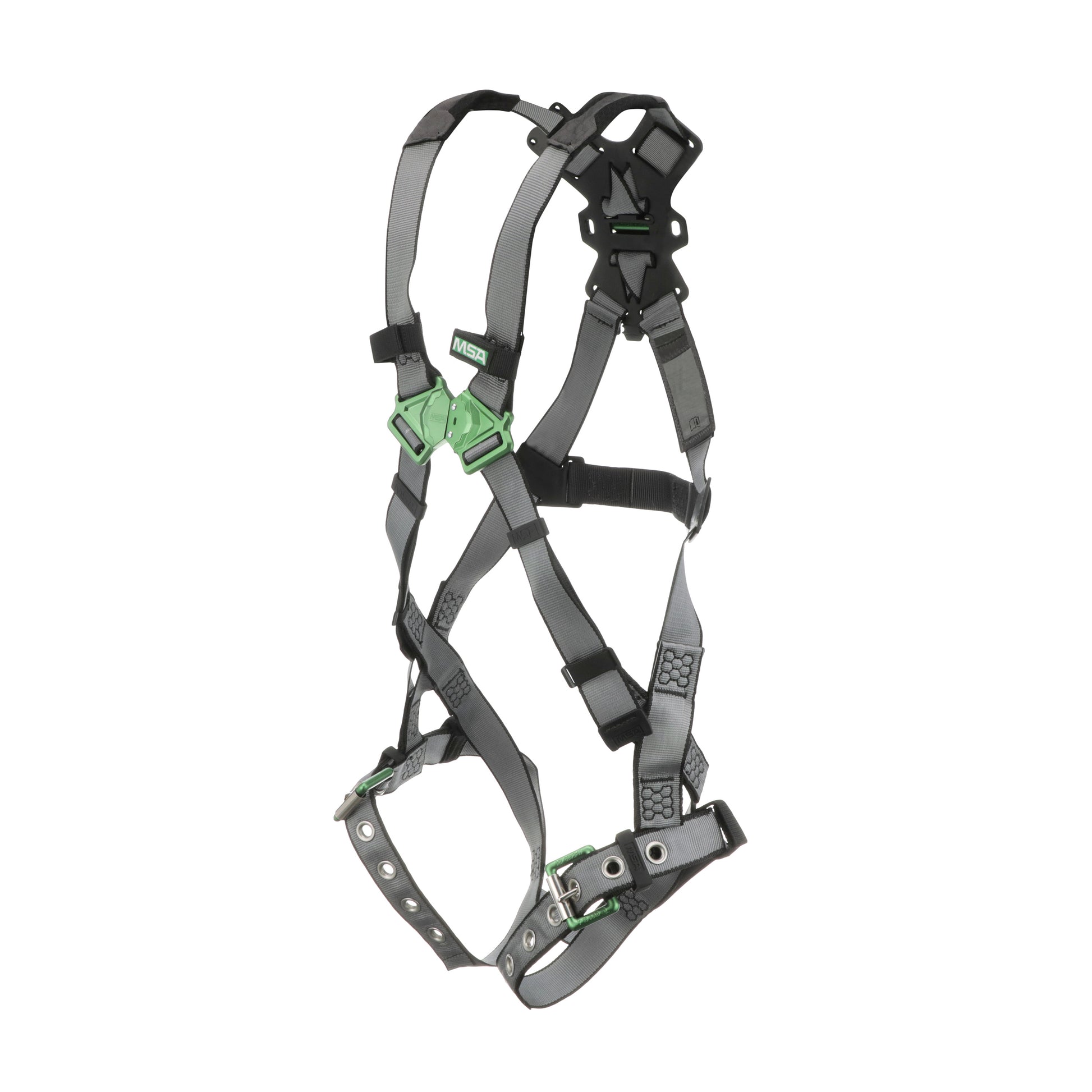 MSA V-FIT Harness w/Back D-Ring - Tongue Buckle Leg Straps - Standard - 10195092