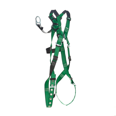 MSA V-FORM Harness w/Back D-Ring with D-Ring Extender - Tongue Buckle Leg Straps Quick Connect Chest Buckle - Extra Small - 10208274