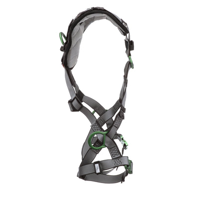 MSA V-FIT Harness w/Back & Side D-Rings - Quick-Connect Leg Straps - Shoulder Padding - Super Extra Large - 10194875