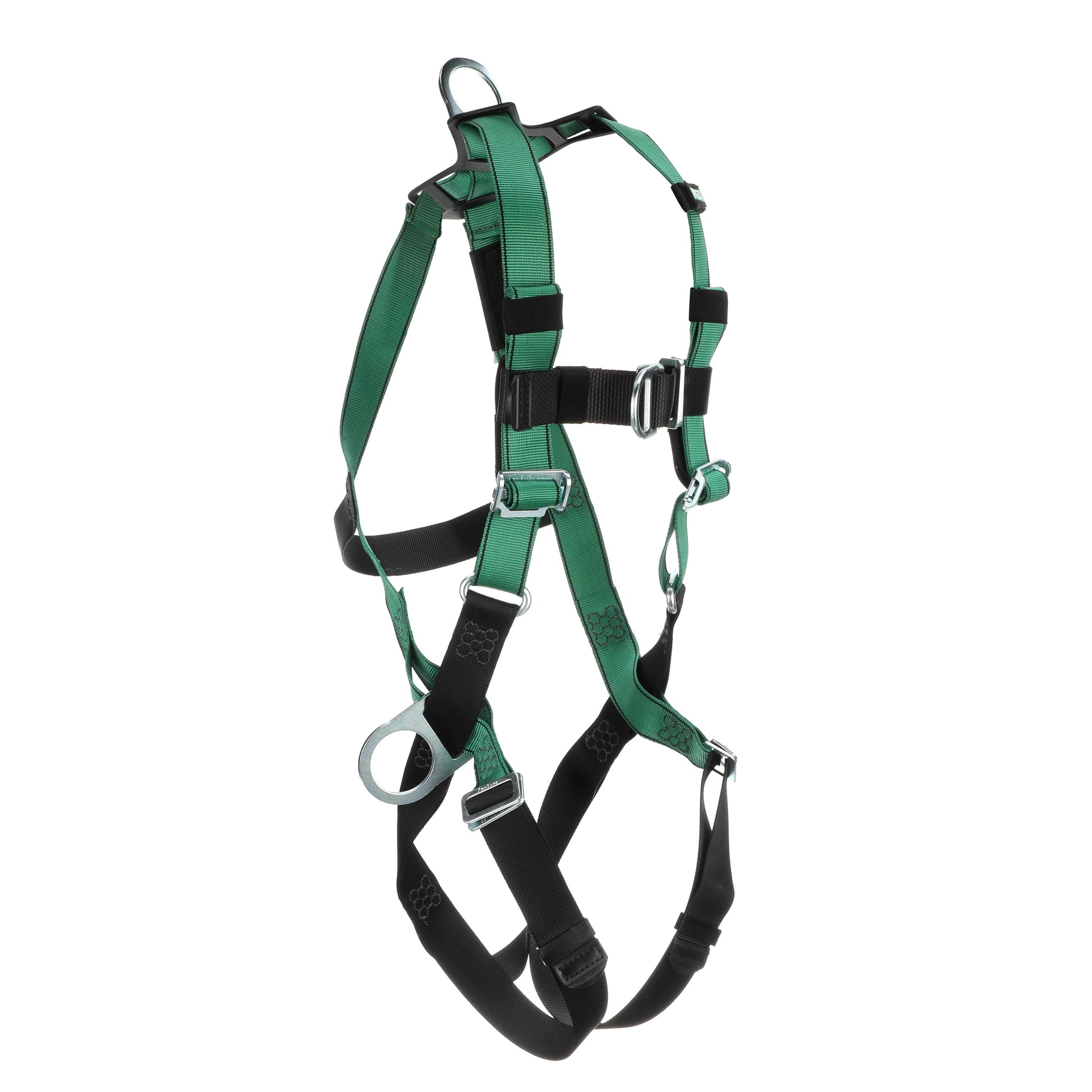 MSA V-FORM Harness w/Back, Front & Side D-Rings - Qwik-Fit Leg Straps - Extra Large - 10197437