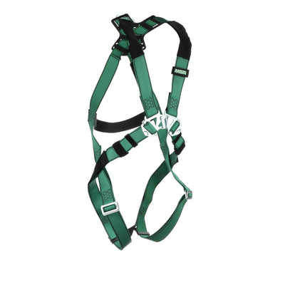 MSA V-FORM Harness w/Back D-Ring - Qwik-Fit Leg Straps - Extra Small - 10197195