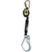 Miller TurboLite+ 6FT Class 1 Single-Leg SRL w/Aluminum Locking Rebar Hook Lifeline Connector - MTL-OHW1-08/6FT
