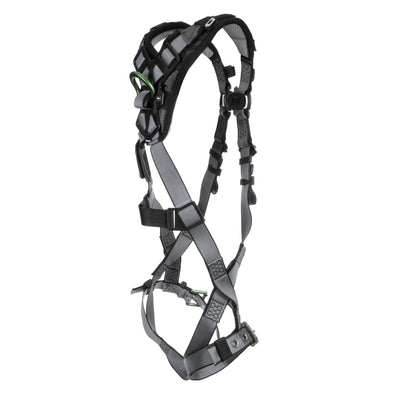 MSA V-FIT Harness w/Back D-Ring - Tongue Buckle Leg Straps - Shoulder & Leg Padding - Extra Small - 10194976