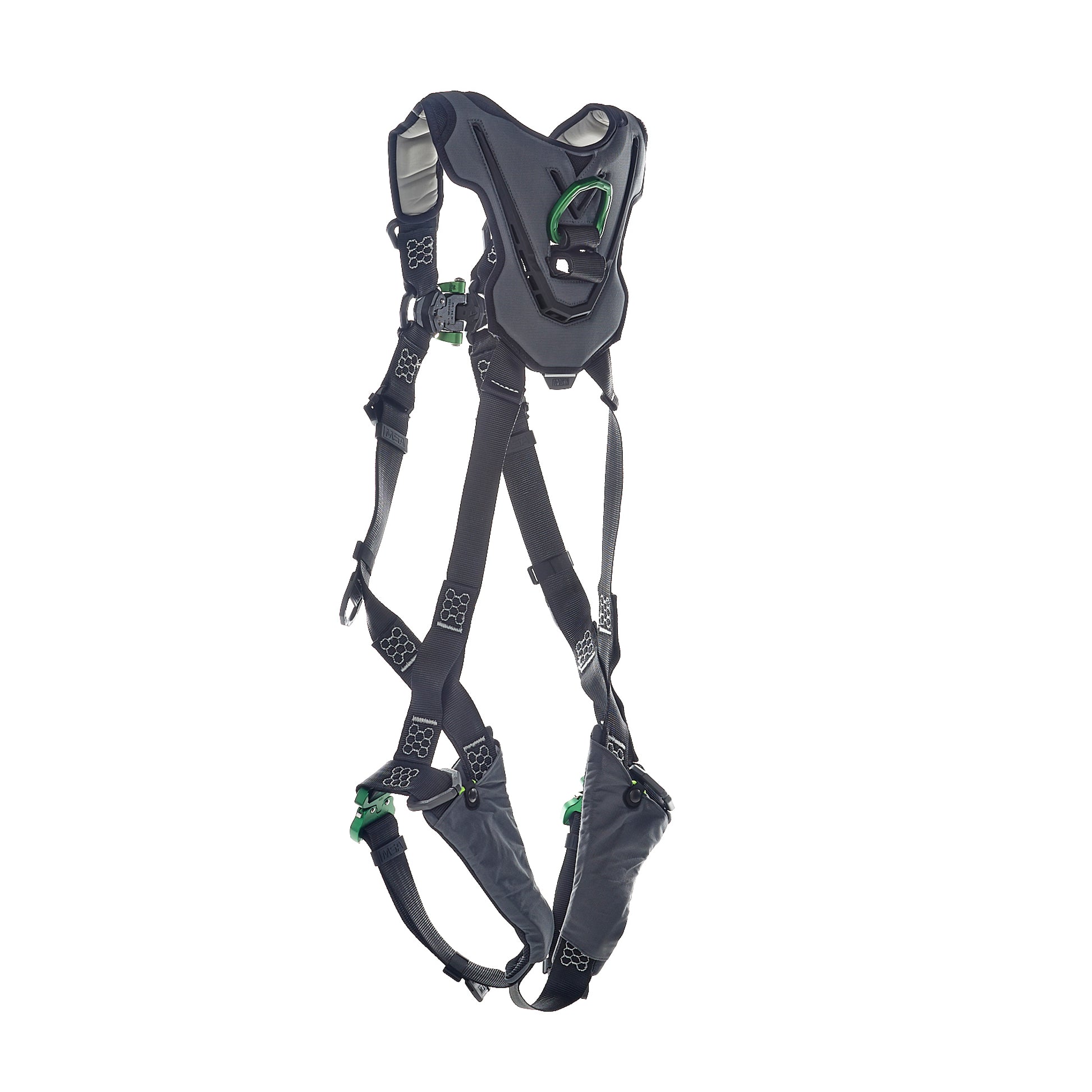 MSA V-FLEX Harness w/Back & Front D-Rings - Quick Connect Leg Straps - Extra Small - 10211316