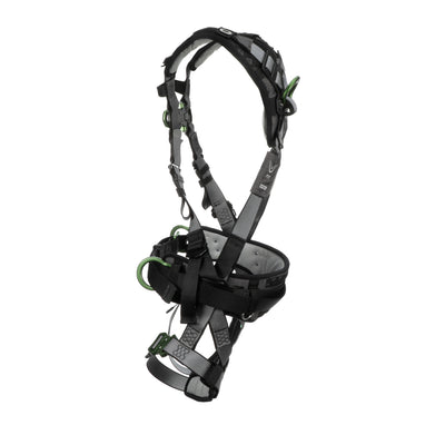 MSA V-FIT Construction Harness w/Back & Side D-Rings - Quick-Connect Leg Straps - Shoulder & Leg Padding - Extra Small - 10195164