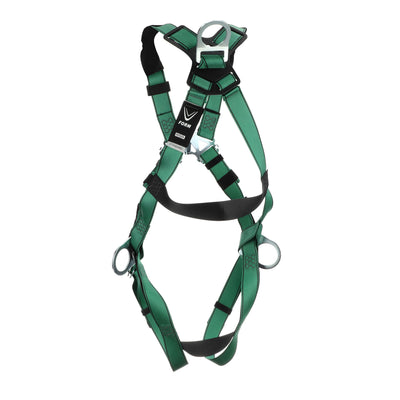 MSA V-FORM Harness w/Back & Side D-Rings - Qwik-Fit Leg Straps - Extra Large - 10197231
