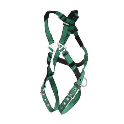 MSA V-FORM Harness w/Back & Side D-Rings - Tongue Buckle Leg Straps - Extra Small - 10197214