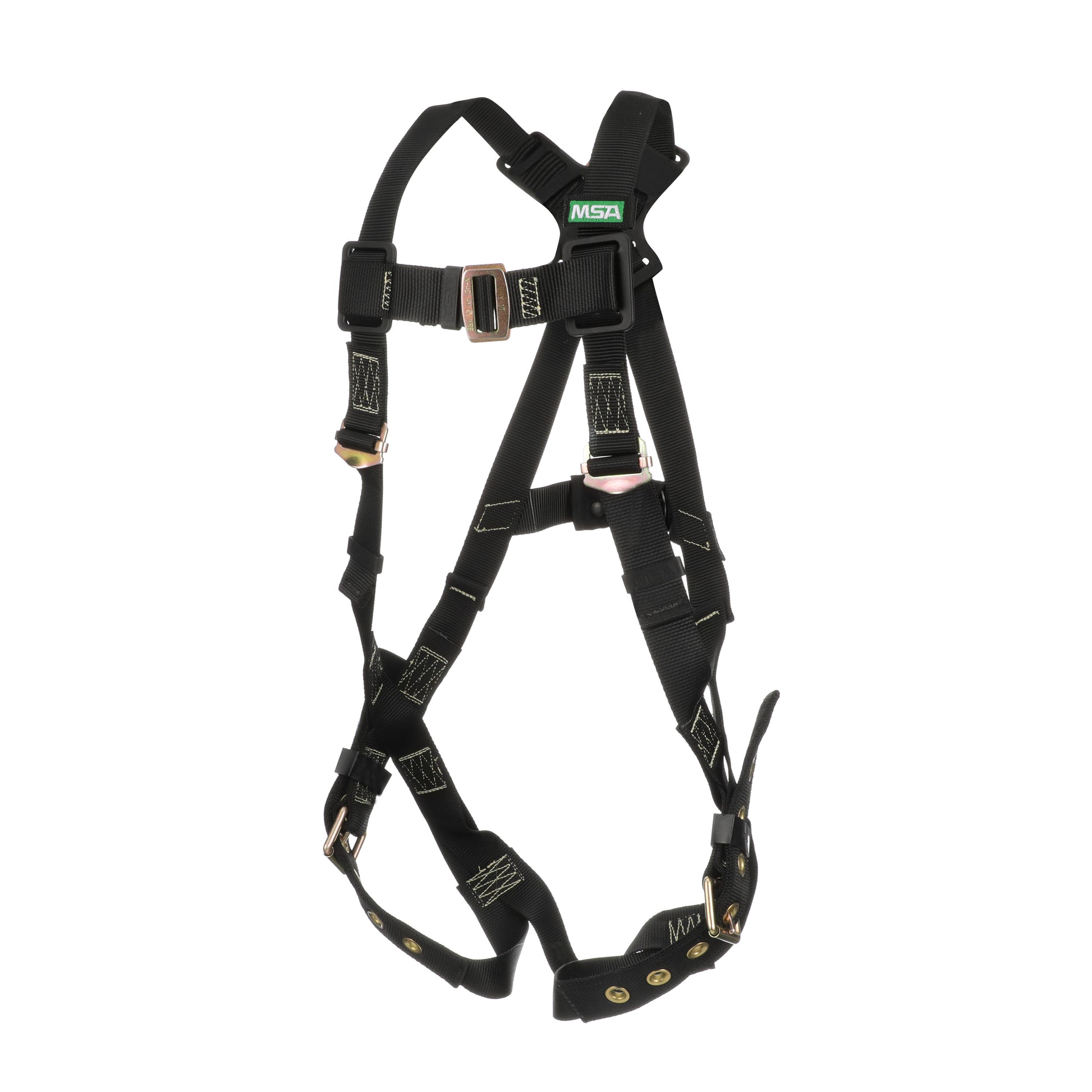 MSA Workman Arc Flash Vest-Style Harness w/Back D-Ring - Qwik-Fit leg straps - Standard (STD) - 10152652