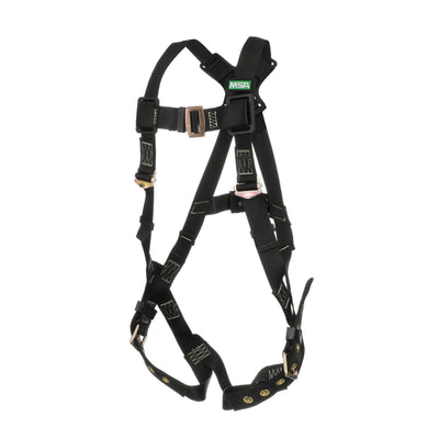 MSA Workman Arc Flash Vest-Style Harness w/Back D-Ring - Qwik-Fit leg straps - Standard (STD) - 10152652