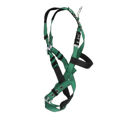 MSA V-FORM Harness w/Back D-Ring - Tongue Buckle Leg Straps - Super Extra Large - 10197201