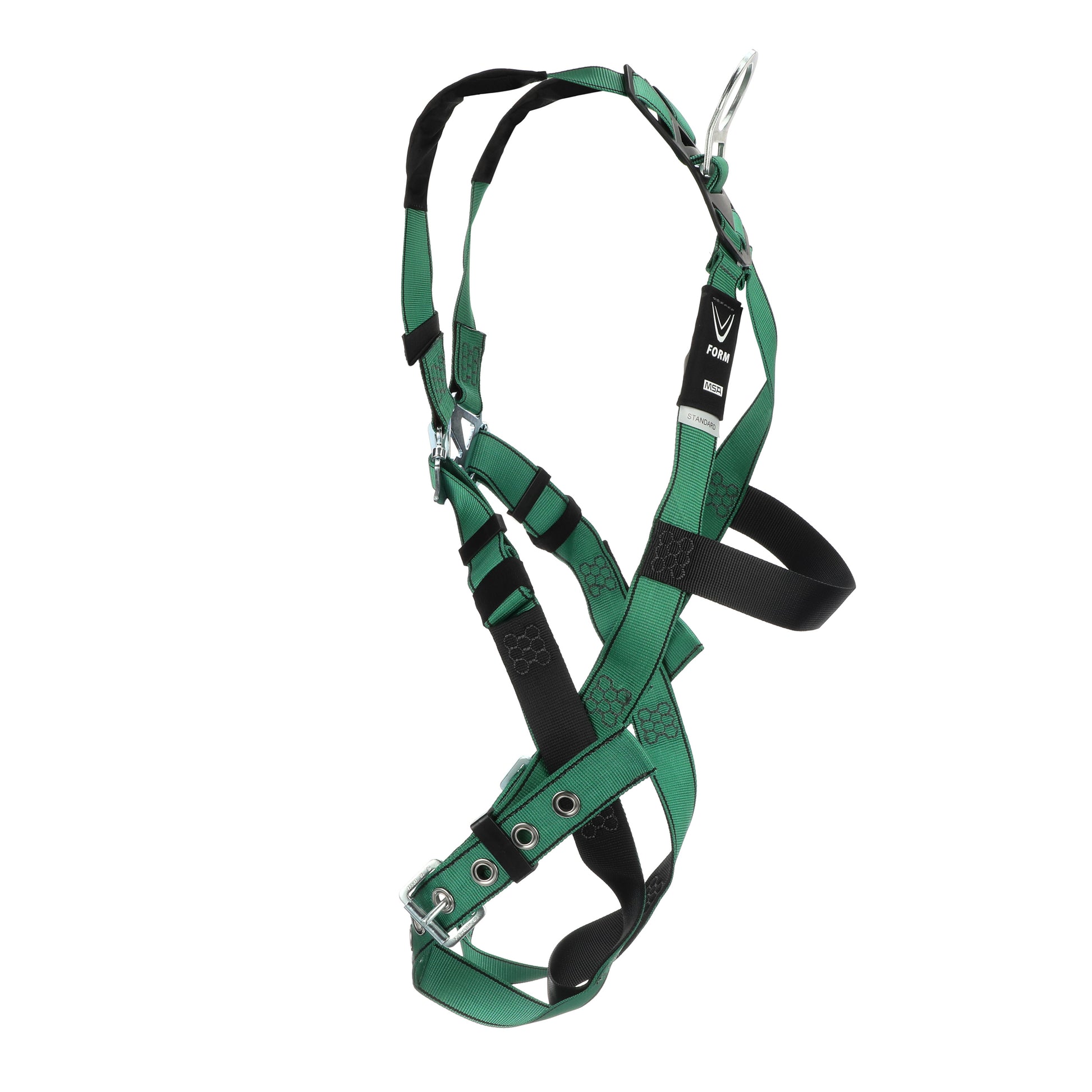 MSA V-FORM Harness w/Back D-Ring - Tongue Buckle Leg Straps - Extra Small - 10196702