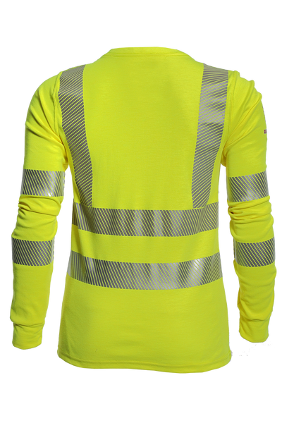 DRIFIRE Women's FR Hi-Vis Long Sleeve T-Shirt Class 3 - TEEY2LSC3W