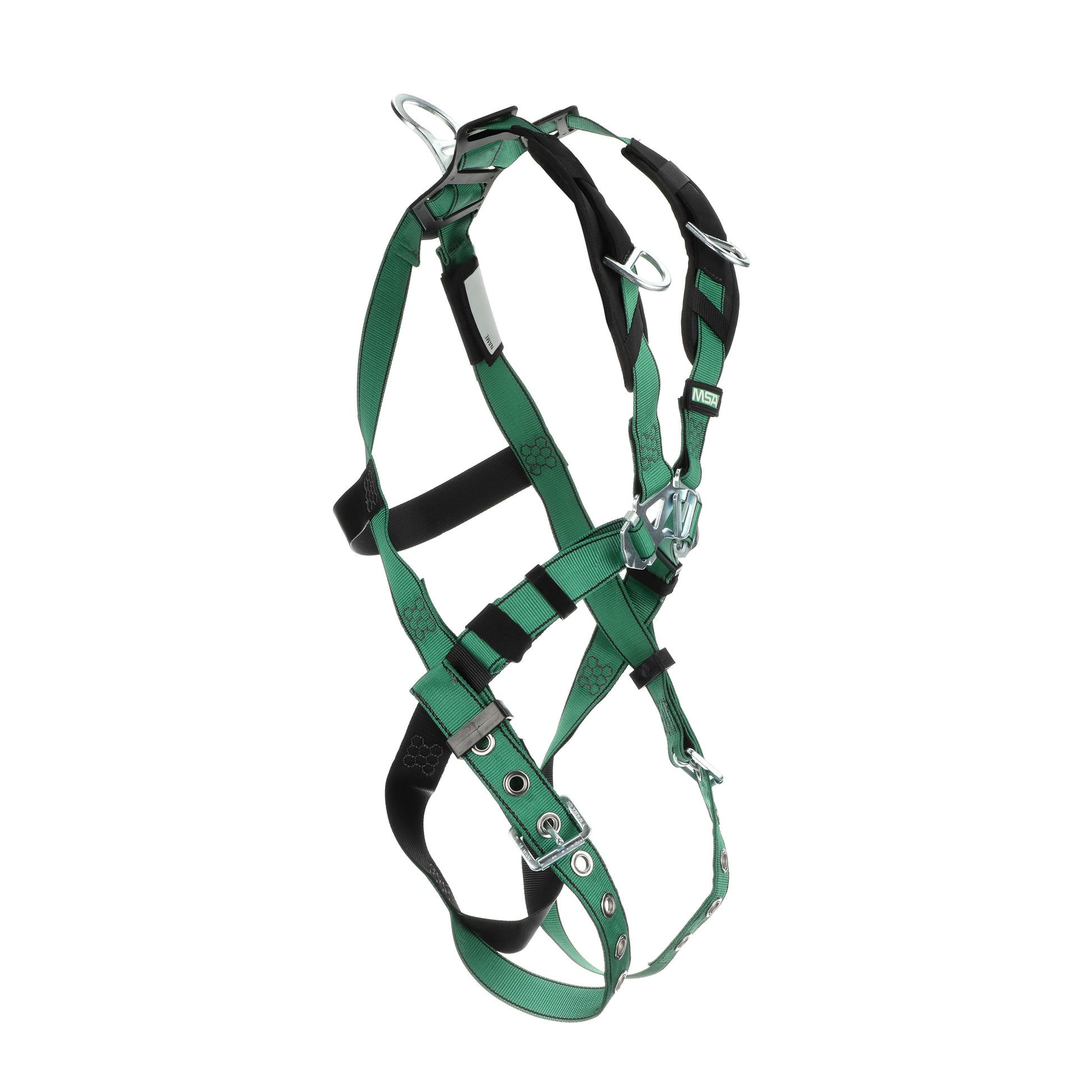 MSA V-FORM Harness w/Back & Shoulder D-Rings - Tongue Buckle Leg Straps - Extra Small - 10197218
