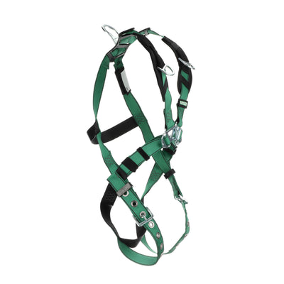 MSA V-FORM Harness w/Back & Shoulder D-Rings - Tongue Buckle Leg Straps - Extra Small - 10197218