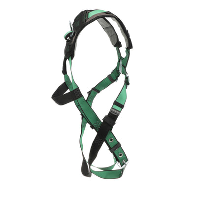 MSA V-FORM+ Harness w/Back & Front D-Rings - Tongue Buckle Leg Straps - Extra Small - 10206092