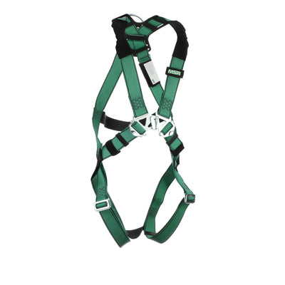 MSA V-FORM Harness w/Back D-Ring - Qwik-Fit Leg Straps - Extra Small - 10197195
