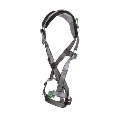 MSA V-FIT Harness w/Back D-Ring - Quick-Connect Leg Straps - Shoulder Padding - Extra Large - 10194671