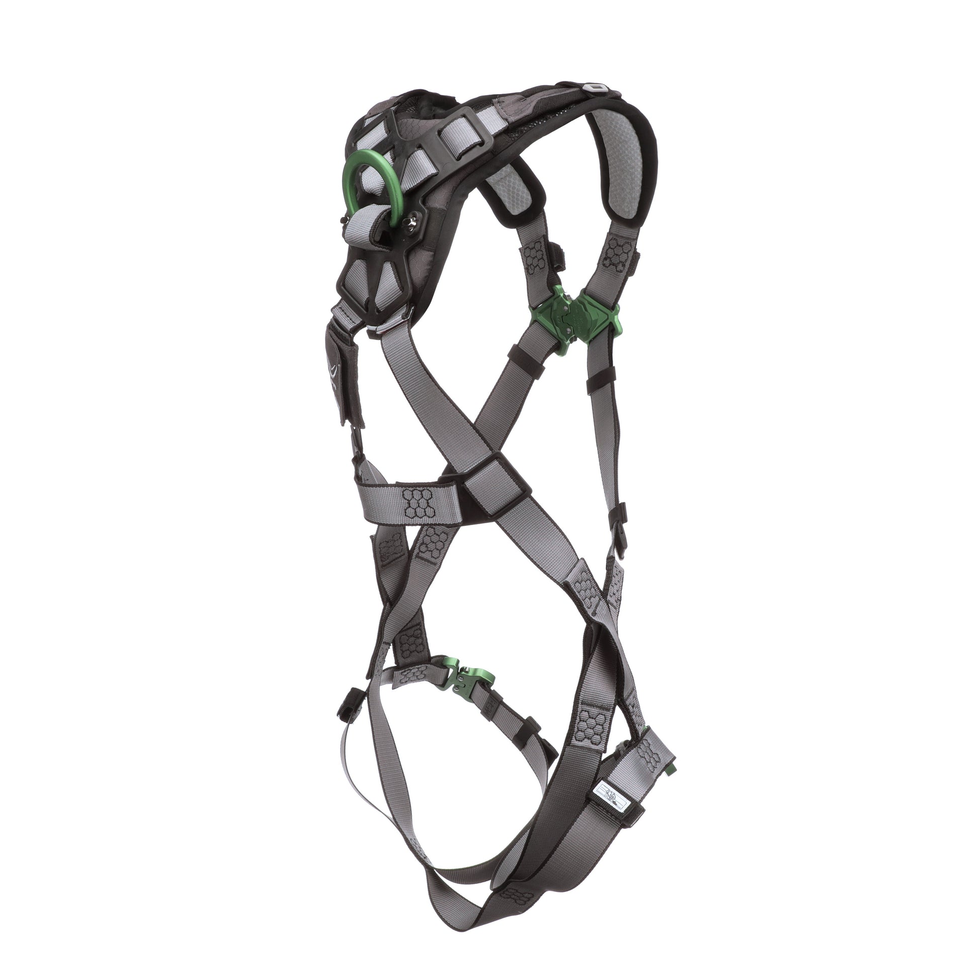 MSA V-FIT Harness w/Back D-Ring - Quick-Connect Leg Straps - Shoulder Padding - Extra Large - 10194671