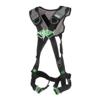 MSA V-FLEX Harness w/Back D-Ring - Quick Connect Leg Straps - Extra Small - 10239822