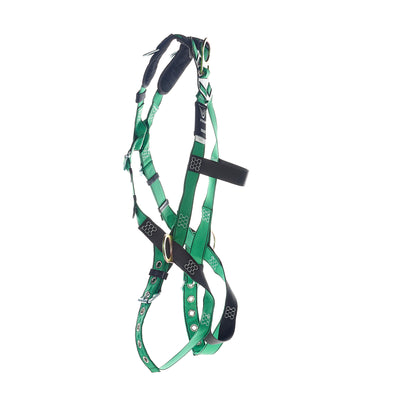 MSA V-FORM Harness w/Back, Front & Side D-Rings - Tongue Buckle Leg Straps Quick Connect Chest Buckle - Standard - 10206070