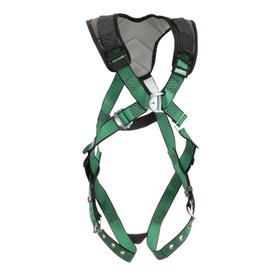 MSA V-FORM+ Harness w/Back & Front D-Rings - Tongue Buckle Leg Straps - Extra Small - 10206092