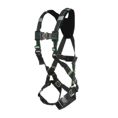 MSA EVOTECH Arc Flash Harness w/Back D-Ring - Quick-Connect leg straps - Shoulder Padding - X-Small (XSM) - 10150143