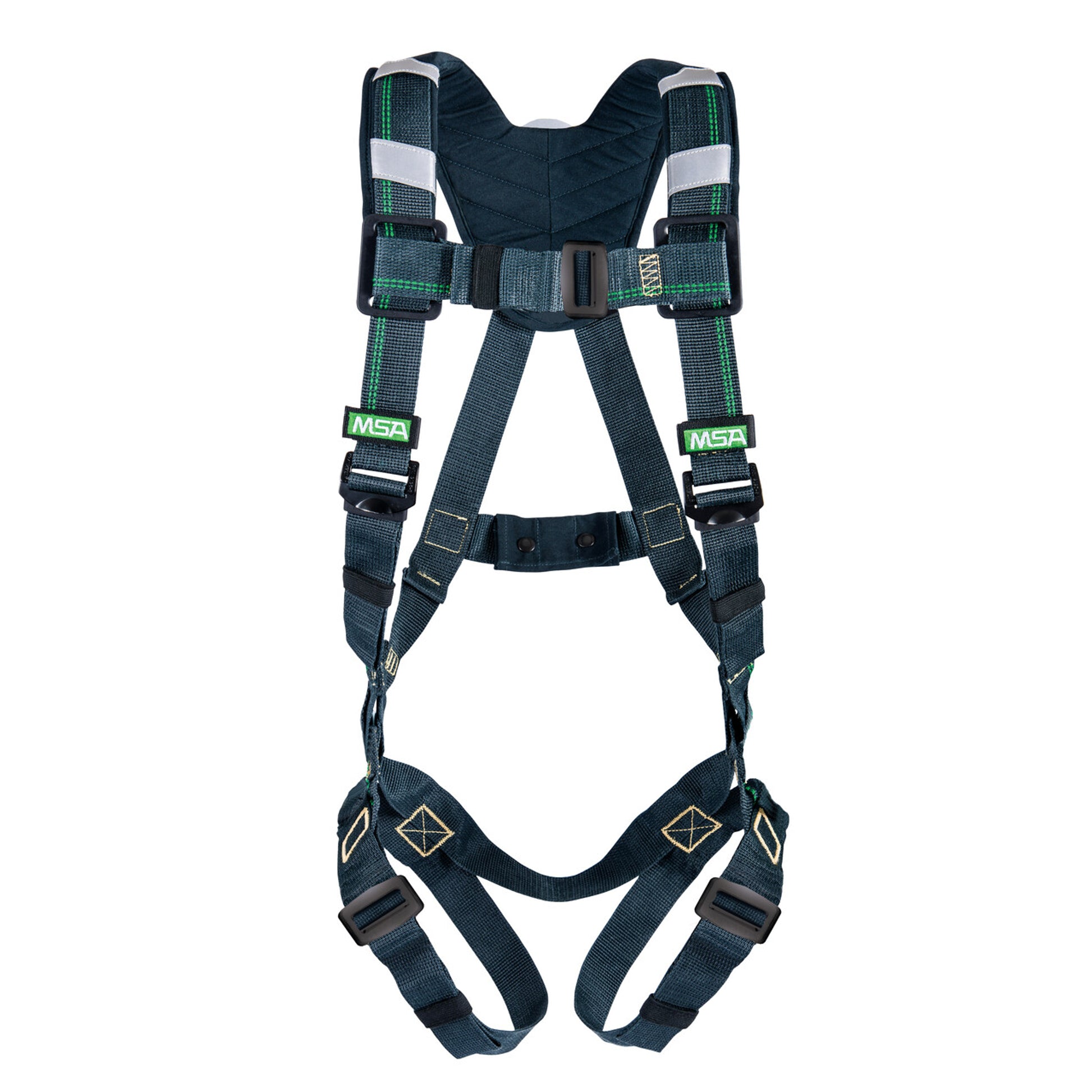 MSA EVOTECH Arc Flash Harness w/Back D-Ring - Qwik-Fit leg straps - Shoulder Padding - X-Large (XLG) - 10150157