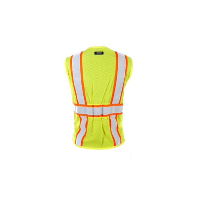 ML Kishigo Class 2 Lime Women'S All Mesh Contrast Vest