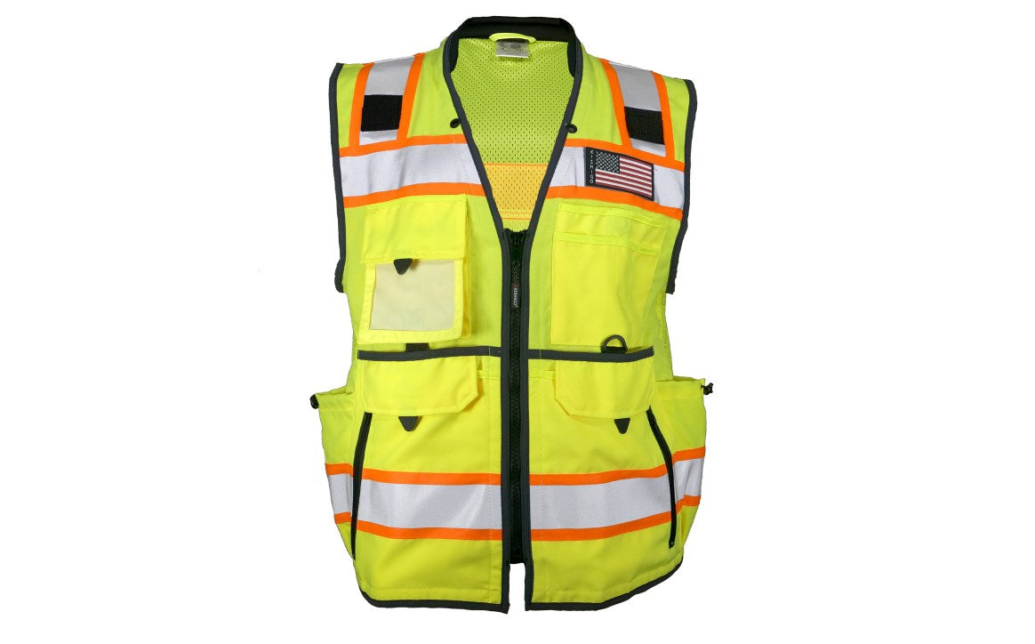 ML Kishigo 1823 Men's Ultimate Construction Vest - front